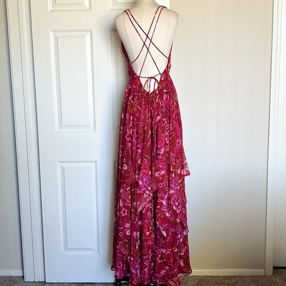 Fame and Partners The Lana Floral Light Georgette Dress - Picture 5 of 8